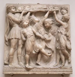 Trompetende Engel, Relief von der Cantoria, ca. 1432-38